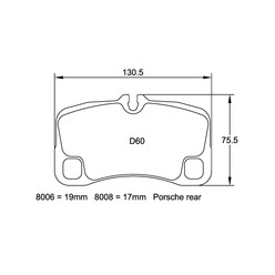 Plaquettes de frein Pagid RSL29 Porsche 997 Ar