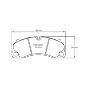 Plaquettes de frein Pagid RST3 - Porsche 991 GT3 Avant