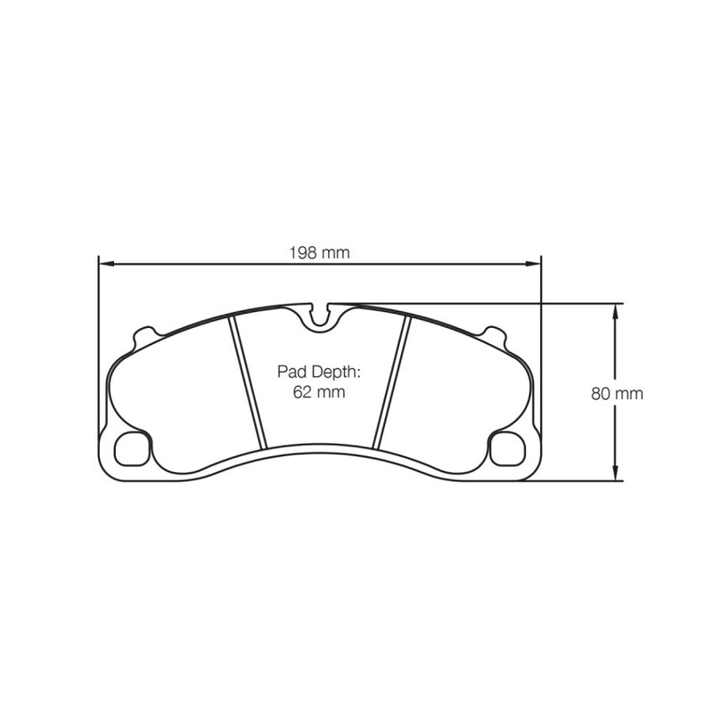 Plaquettes de frein Pagid RST3 - Porsche 991 GT3 Avant
