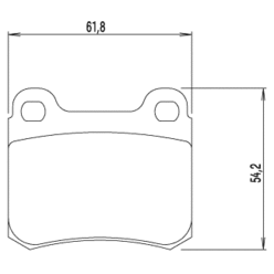 Plaquettes Pagid RSH42 Mercedes 190 W201 84-93 AR, 300E W124 AR