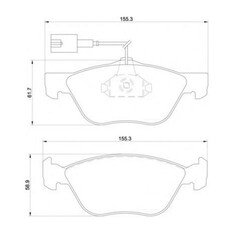 Plaquettes sportives BREMBO HP 2000 Alfa 145 147 Avant