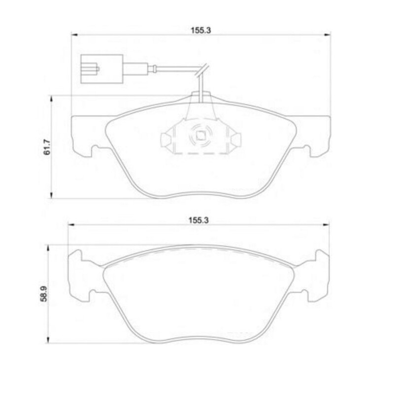 Plaquettes sportives BREMBO HP 2000 Alfa 145 147 Avant