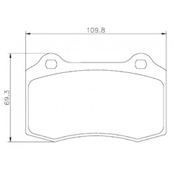 Plaquettes sportives BREMBO HP 2000 Alfa, Ferrari AV ou AR