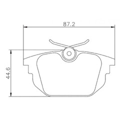 Plaquettes sportives BREMBO HP 2000 Alfa, Fiat VaARious Arrière