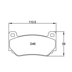 Plaquettes sportives BREMBO HP 2000 AP Racing 4 Piston Caliper AV AR