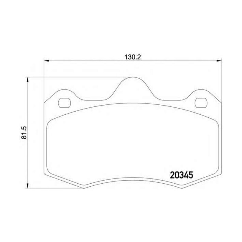 Plaquettes sportives BREMBO HP 2000 AP Racing 4 Piston Caliper Avant