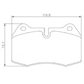 Plaquettes sportives BREMBO HP 2000 BMW 850, Ferrari Etc Avant