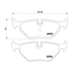 Plaquettes sportives BREMBO HP 2000 BMW Arrière