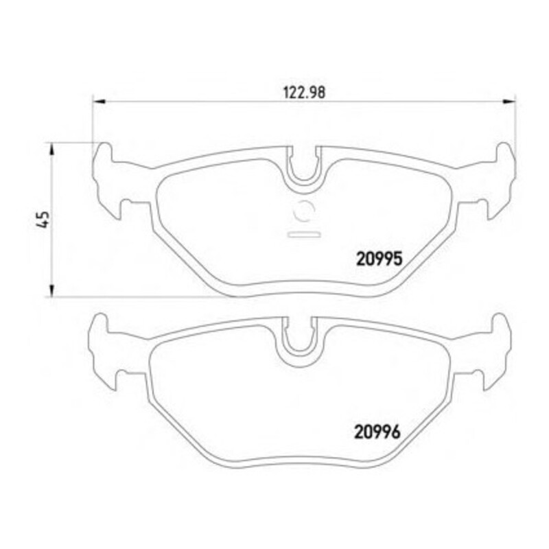 Plaquettes sportives BREMBO HP 2000 BMW Arrière