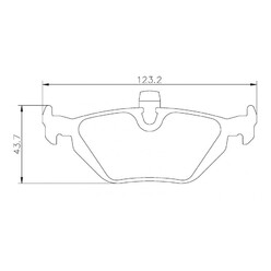 Plaquettes sportives BREMBO HP 2000 BMW E30, E36, E46 Arrière