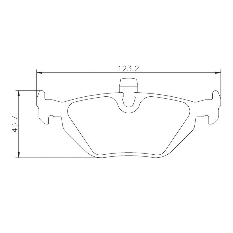 Plaquettes sportives BREMBO HP 2000 BMW E30, E36, E46 Arrière