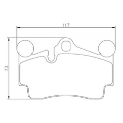 Plaquettes sportives BREMBO HP 2000 Cayenne Turbo Arrière