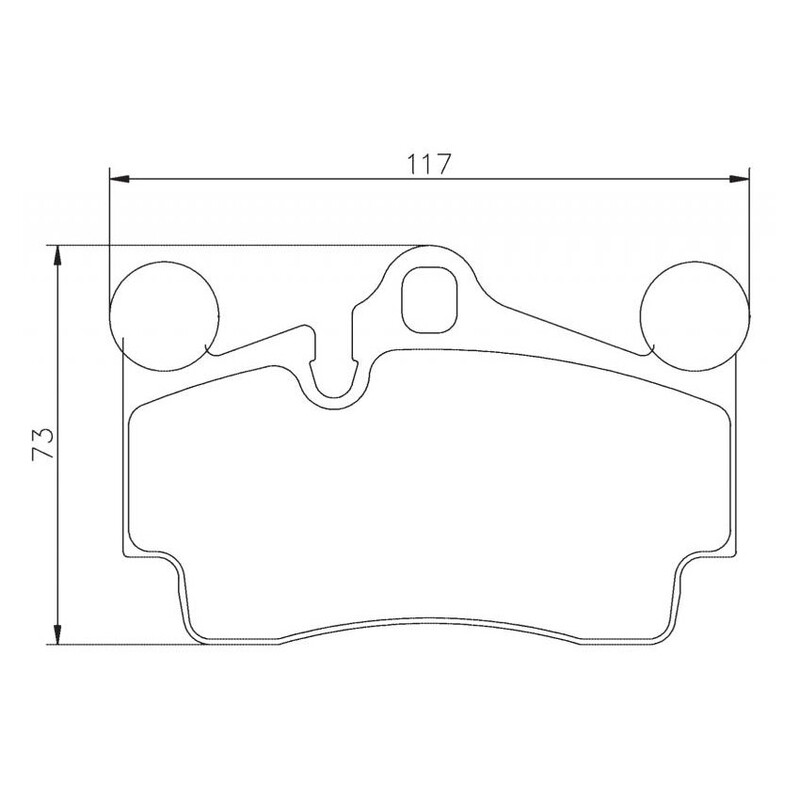 Plaquettes sportives BREMBO HP 2000 Cayenne Turbo Arrière