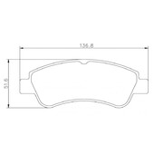 Plaquettes sportives BREMBO HP 2000 Citroen C2 VTS Avant