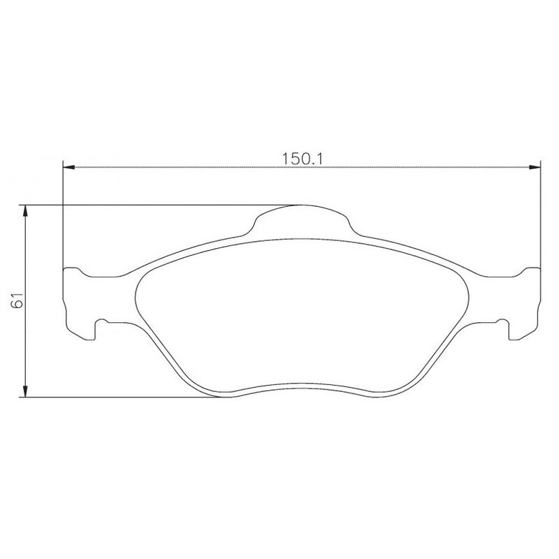 Plaquettes sportives BREMBO HP 2000 Ford Fiesta,Streetka (no Puma) AV