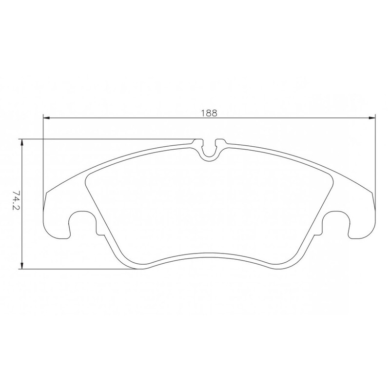 Plaquettes sportives BREMBO HP 2000 Ford Focus RS 2.5 Avant