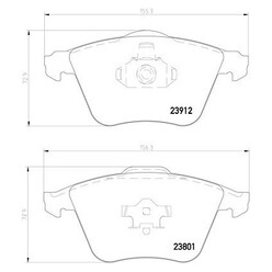 Plaquettes sportives BREMBO HP 2000 Ford Focus ST 2.5 Avant