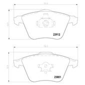 Plaquettes sportives BREMBO HP 2000 Ford Focus ST 2.5 Avant