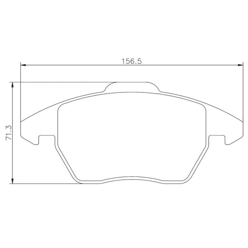 Plaquettes sportives BREMBO HP 2000 Golf V Gti 2005- Avant