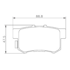 Plaquettes sportives BREMBO HP 2000 Honda Civic Type R Arrière