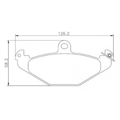 Plaquettes sportives BREMBO HP 2000 Lotus Elise Arrière