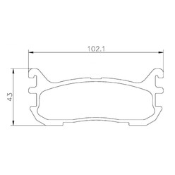 Plaquettes sportives BREMBO HP 2000 Mazda MX5 Arrière