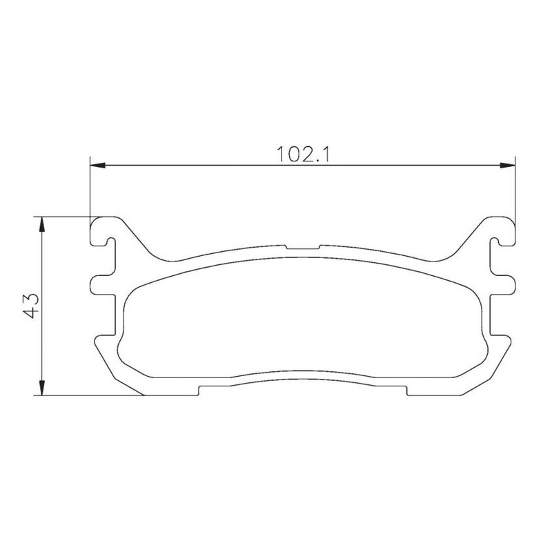 Plaquettes sportives BREMBO HP 2000 Mazda MX5 Arrière