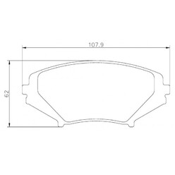 Plaquettes sportives BREMBO HP 2000 Mazda RX8 Avant