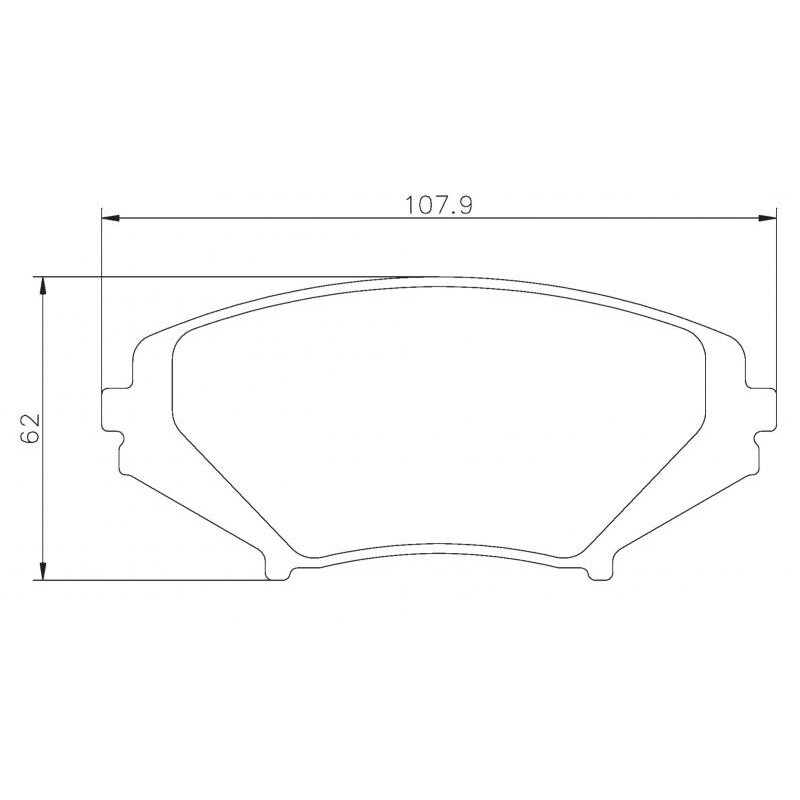 Plaquettes sportives BREMBO HP 2000 Mazda RX8 Avant