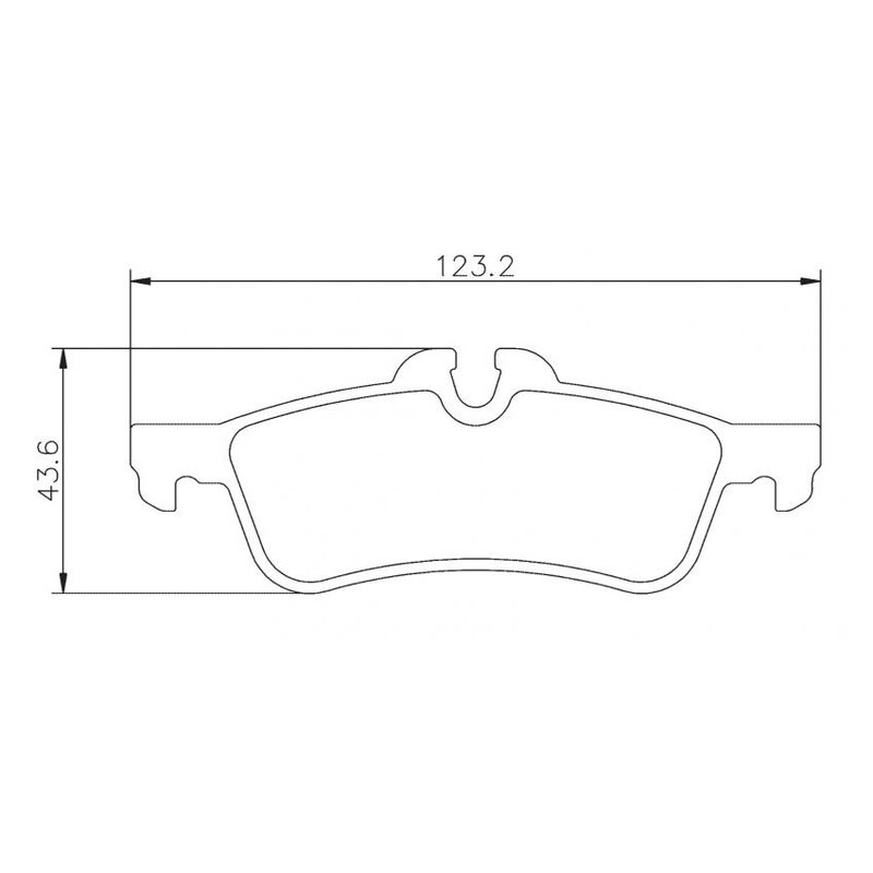 Plaquettes sportives BREMBO HP 2000 Mini Arrière
