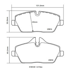 Plaquettes sportives BREMBO HP 2000 Mini Cooper 10 Avant