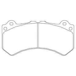Plaquettes sportives BREMBO HP 2000 Nissan GTR Avant