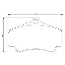 Plaquettes sportives BREMBO HP 2000 Porsche 996, 997 Avant