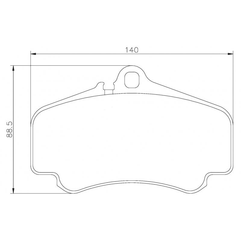 Plaquettes sportives BREMBO HP 2000 Porsche 996, 997 Avant