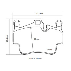 Plaquettes sportives BREMBO HP 2000 Porsche 997 Front Avant