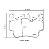 Plaquettes sportives BREMBO HP 2000 Porsche 997 Front Avant