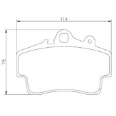 Plaquettes sportives BREMBO HP 2000 Porsche Boxster Avant