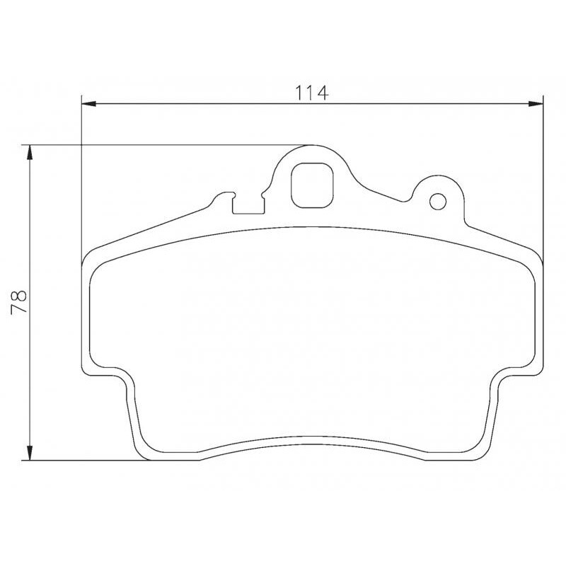 Plaquettes sportives BREMBO HP 2000 Porsche Boxster Avant