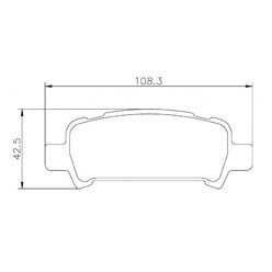 Plaquettes sportives BREMBO HP 2000 Subaru Impreza Arrière