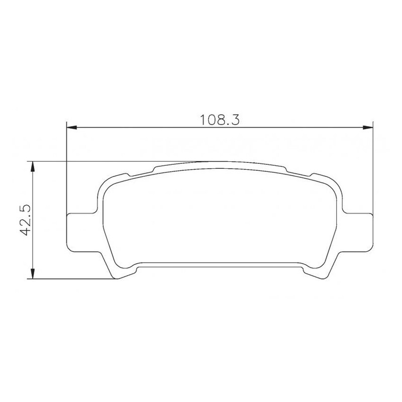 Plaquettes sportives BREMBO HP 2000 Subaru Impreza Arrière
