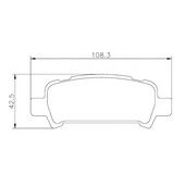 Plaquettes sportives BREMBO HP 2000 Subaru Impreza Arrière
