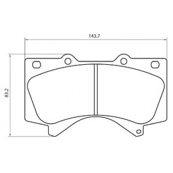 Plaquettes sportives BREMBO HP 2000 Toyota Landcruiser Avant