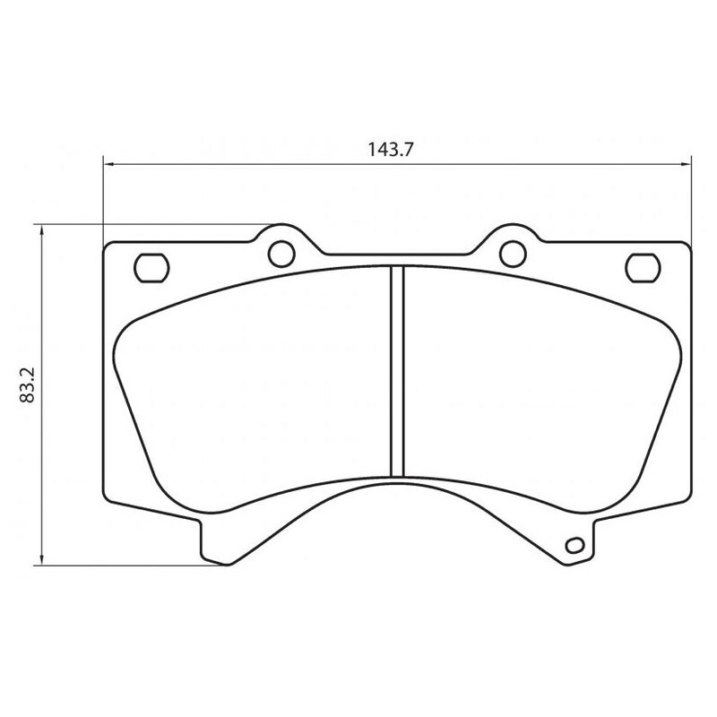 Plaquettes sportives BREMBO HP 2000 Toyota Landcruiser Avant