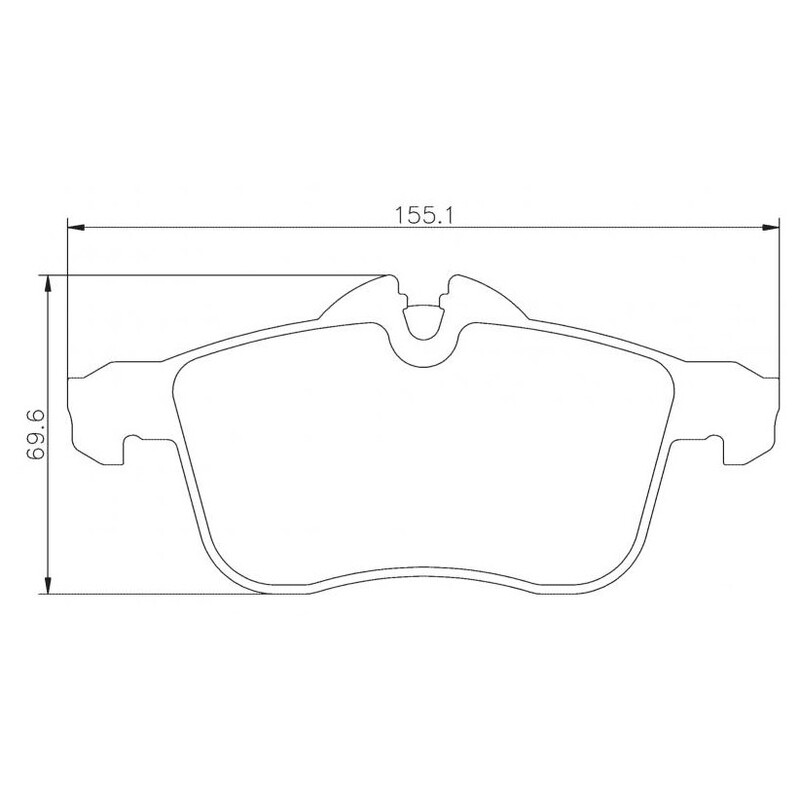 Plaquettes sportives BREMBO HP 2000 Vauxhall Astra Turbo 2004- Avant