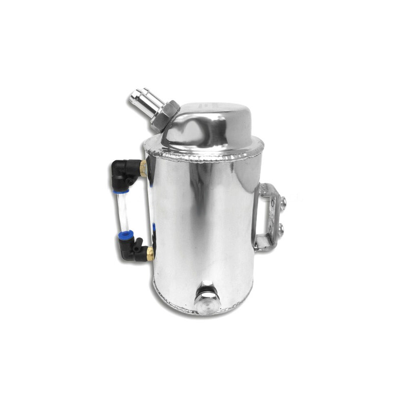 Récupérateur d'huile cylindrique vertical - 1.0L - alu avec niveau Ø12