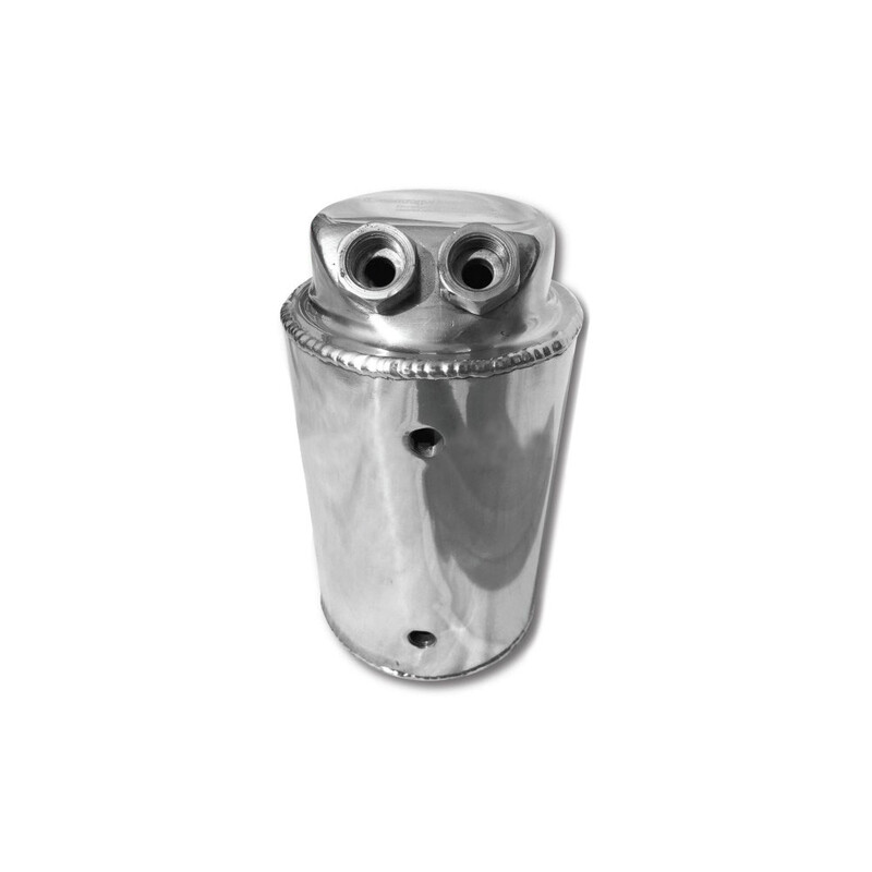 Récupérateur d'huile cylindrique vertical - 1.0L - alu avec niveau Ø12