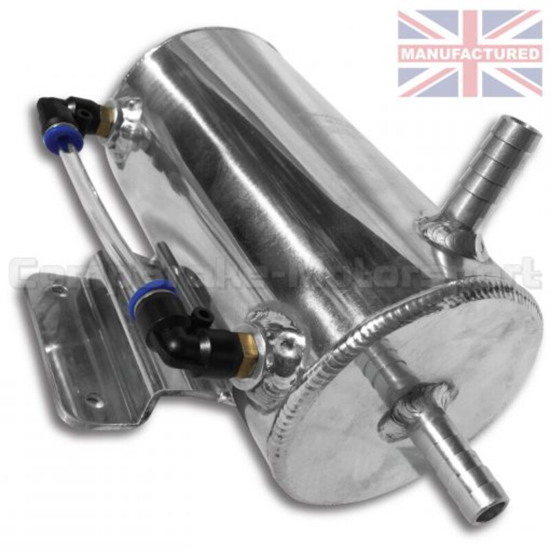 Récupérateur d'huile cylindrique vertical - 1.0L - alu avec niveau Ø13