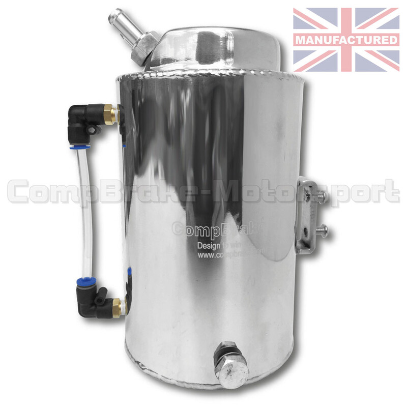Récupérateur d'huile cylindrique vertical - 1.5L - alu avec niveau Ø12