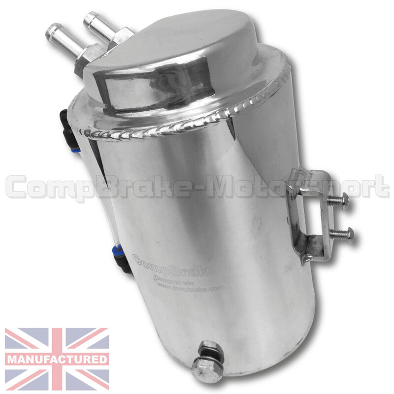 Récupérateur d'huile cylindrique vertical - 1.5L - alu avec niveau Ø12