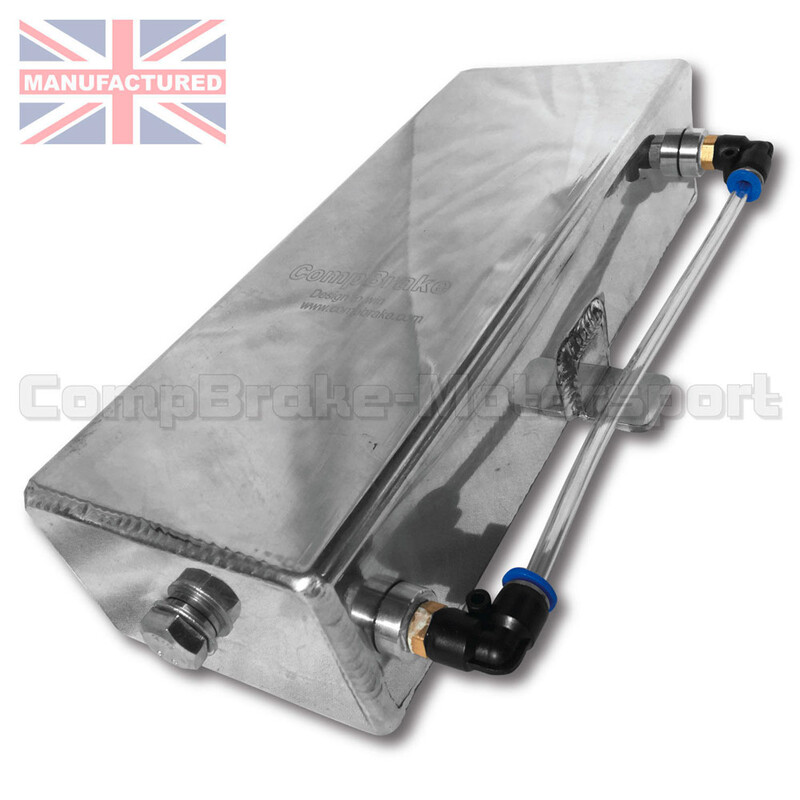 Récupérateur d'huile plat vertical - 1.5L - alu avec niveau Ø13
